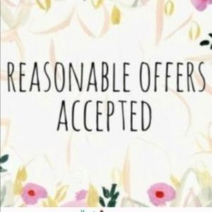 Reasonable offers accepted
